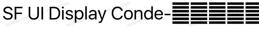 SF UI Display Conde字体转换